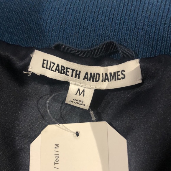 Elizabeth and James Ellington Blue Faux-Fur Bomber Jacket - Picture 8 of 8